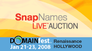 SnapNames Live Auction